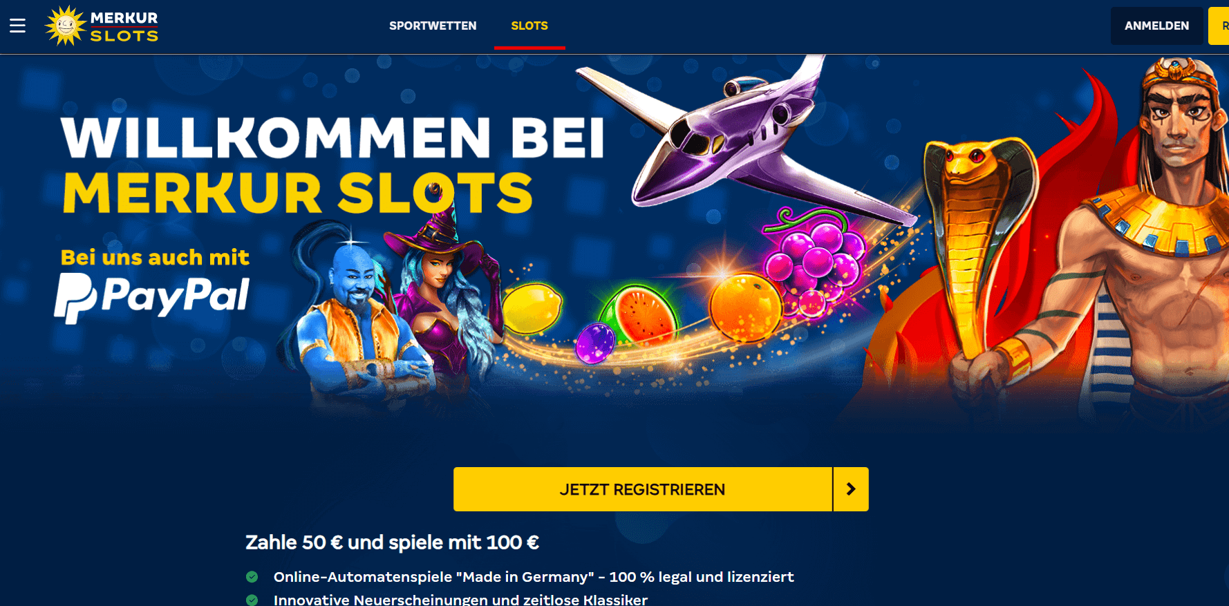 Merkur Slots Willkommen