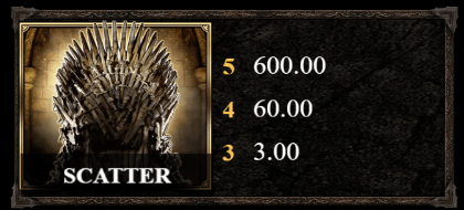 Game of thrones slot scatter