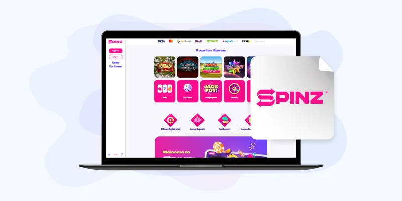 Enjoy games at Spinz Casino with a 10 Dollar Minimum Deposit