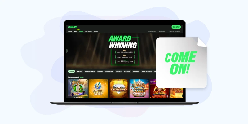 Spela tryggt på ComeOn Casino med Swedbank