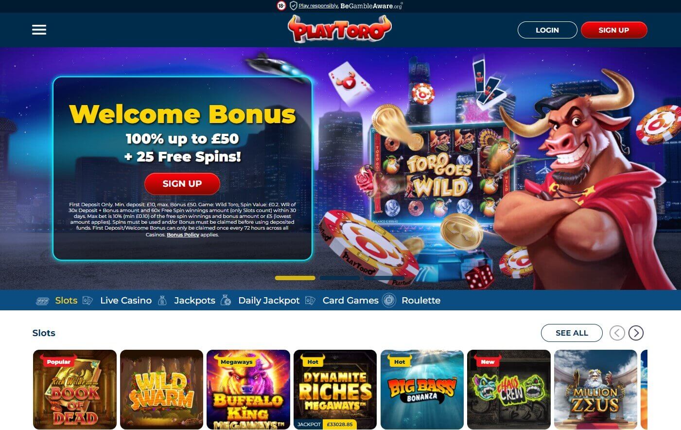 playtoro casino website